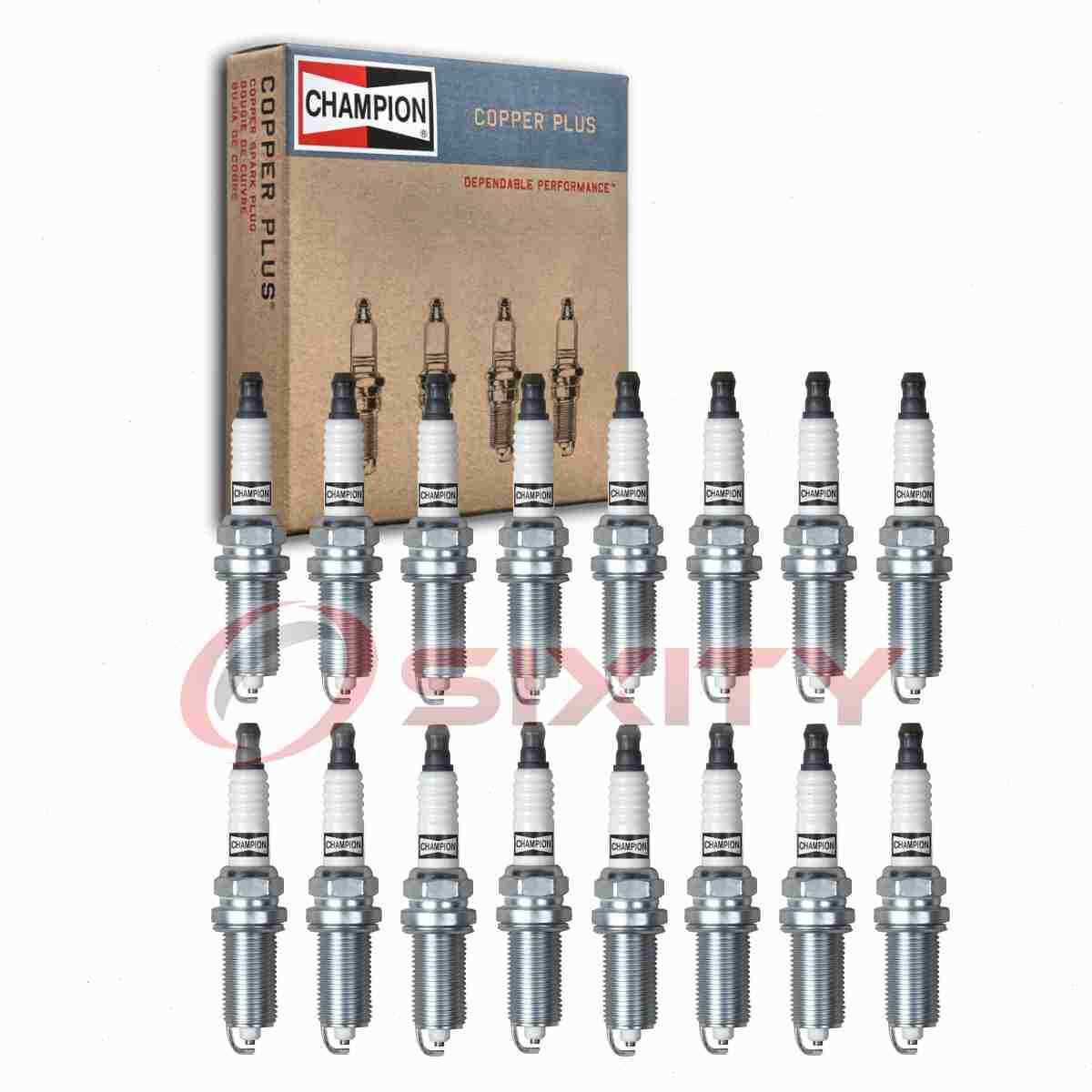 16 pc Champion Copper Plus Spark Plugs for 2011-2019 Ram 1500 5.7L V8 iw