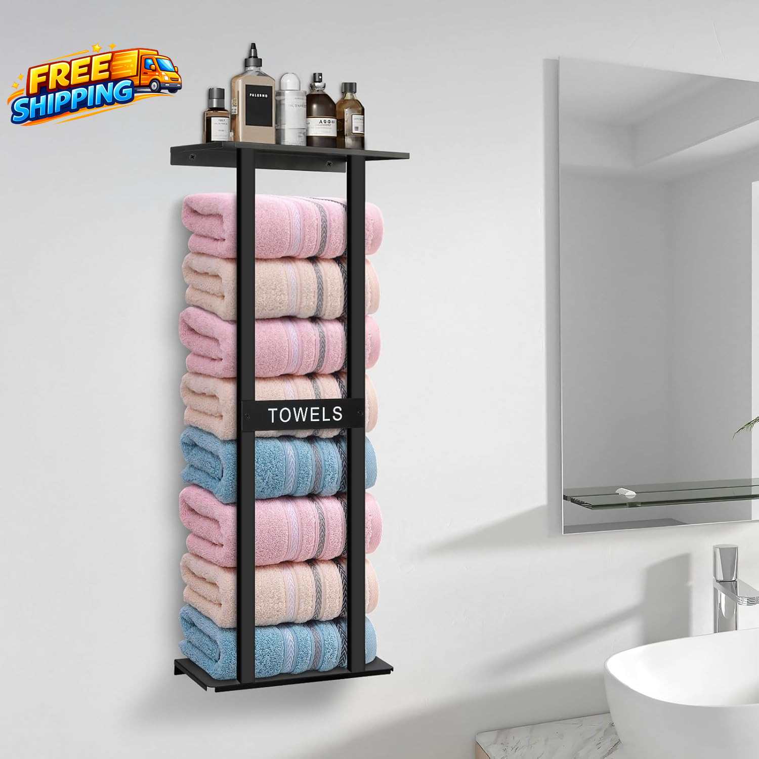 Bathroom Towel Storage Rack Wall Mounted Bathroom Towel Rack 30 Inch Heavy Duty