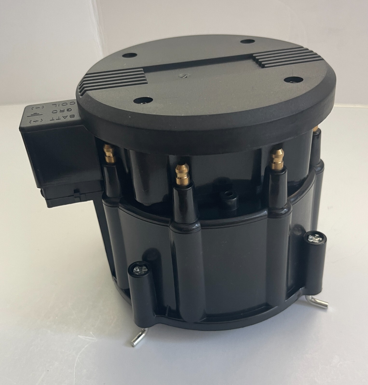 BLACK HEI Distributor SUPER CAP + ROTOR + 65,000 VOLT Coil CHEVY GM FORD