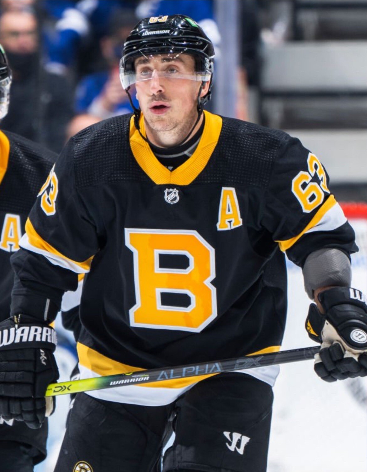 2017-23 Boston Bruins home or alternate black jersey Alternate Captain A Patch