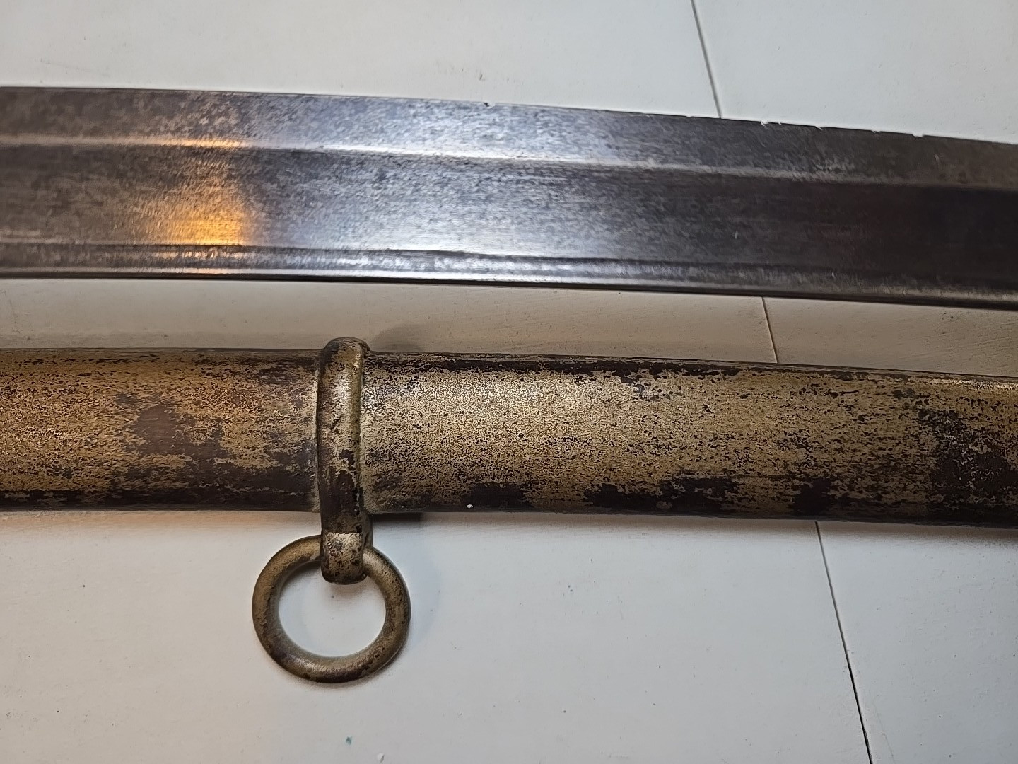 Mansfield & Lamb Civil War Model 1860 Cavalry Sword w/Scabbard - 1863