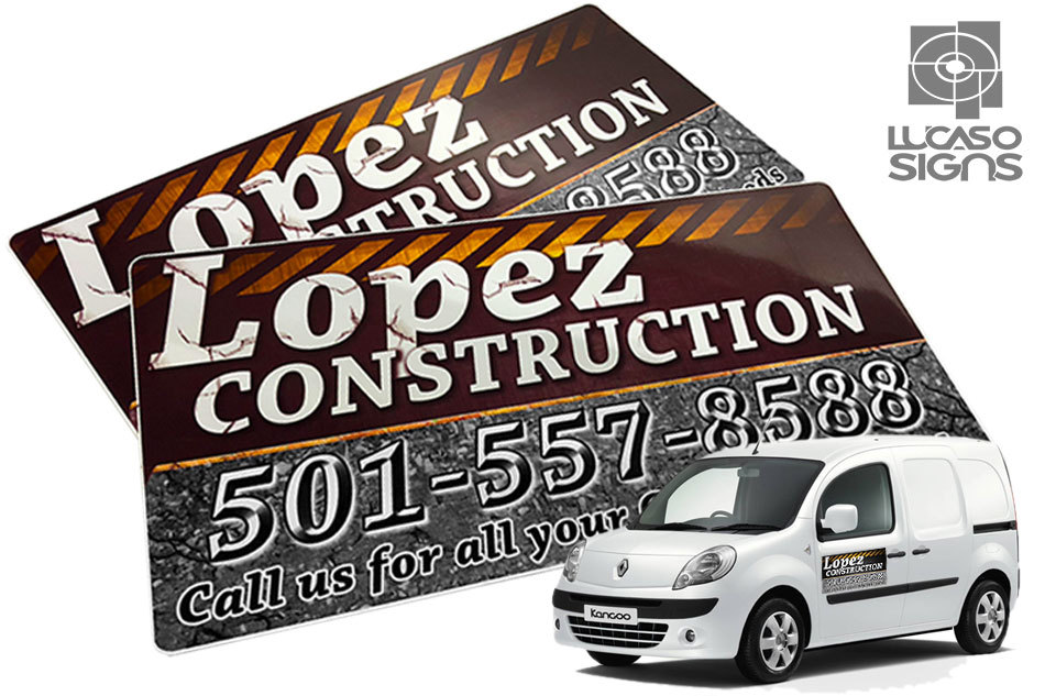 Car Magnets with Custom Graphics Door Signs Outdoor Pair Set 24" X 12" each