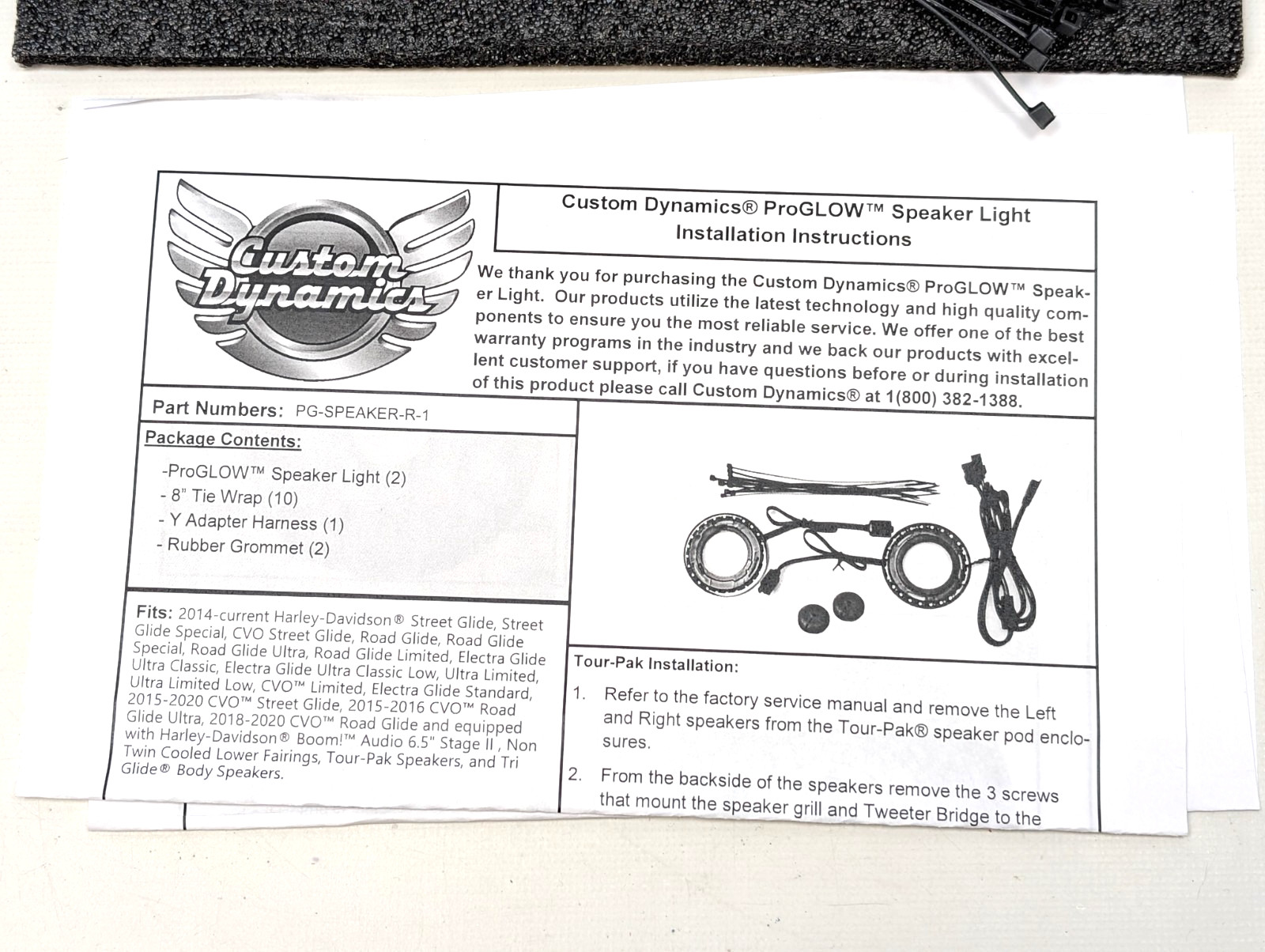 Custom Dynamics PG-SPEAKER-R-1 ProGlow Speaker Lights for Boom! Audio Stage 2