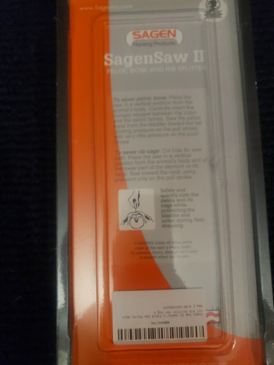 SAGEN INC SAGEN SAW II ~ HUNTING BONE SAW with SHEATH