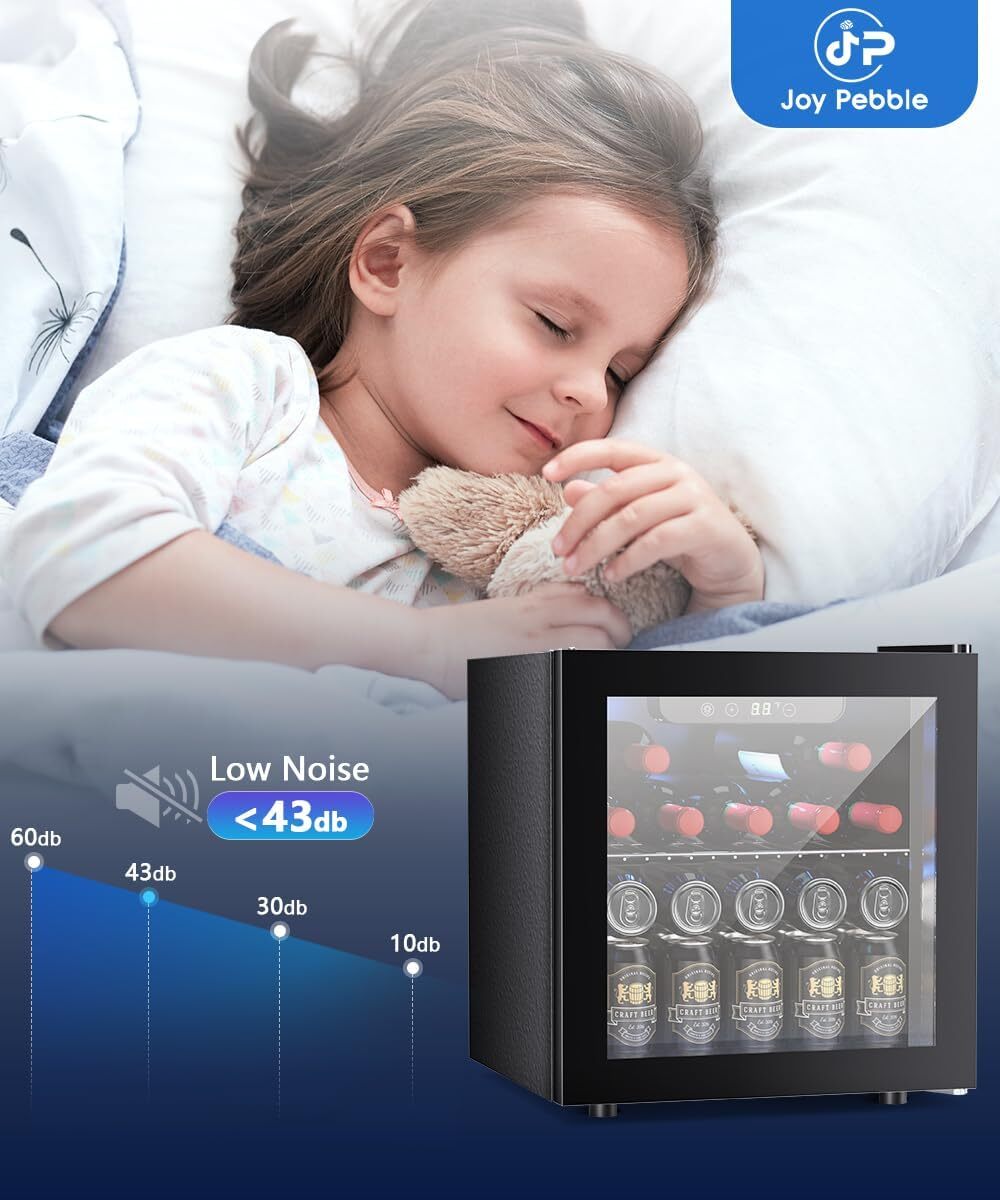 1.3/1.7/2.6/3.2 Cu.Ft Beverage Refrigerator Cooler Mini Fridge with Glass Door