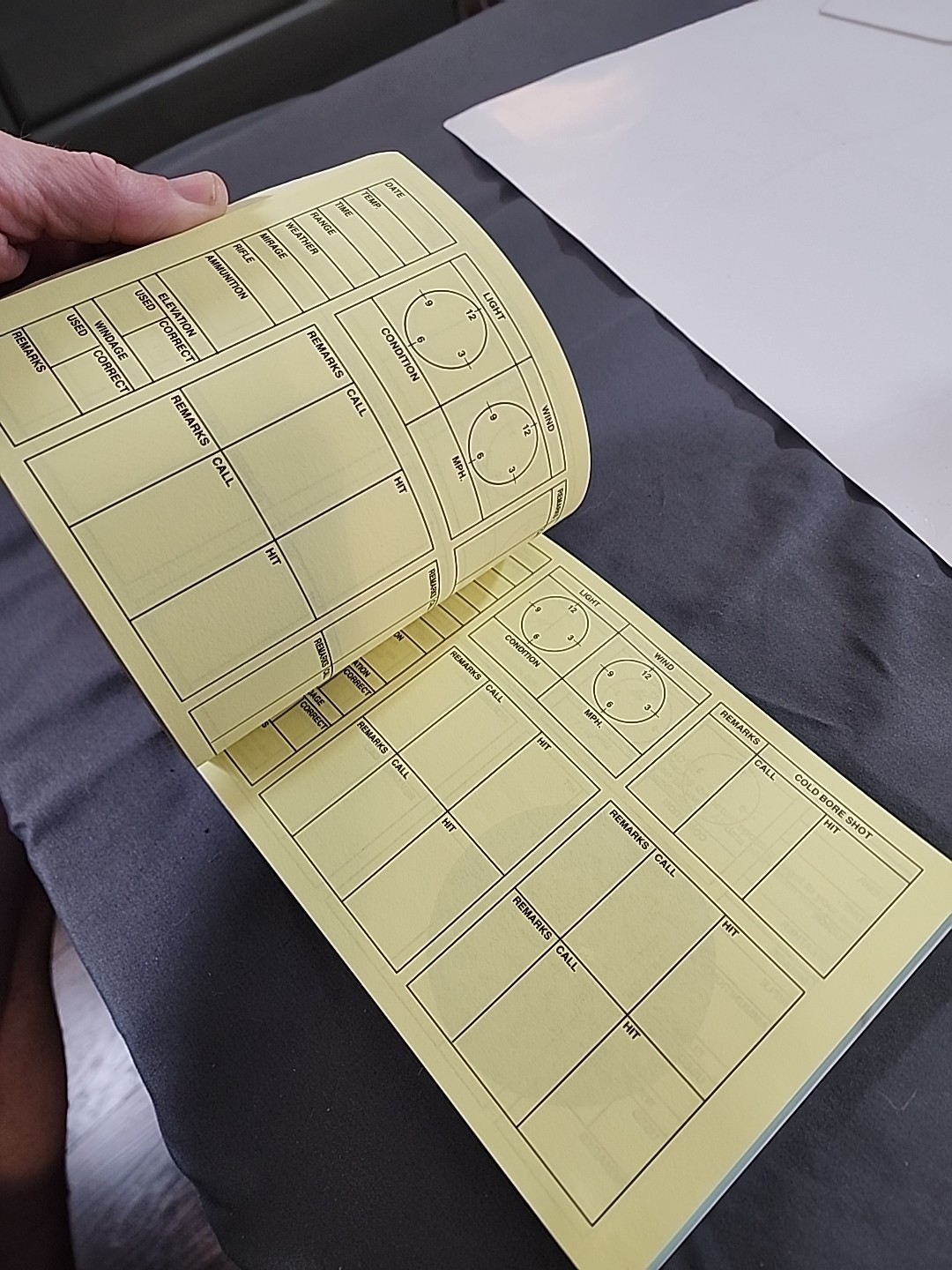 Department of Justice DOJ FBI Sniper Data DOPE book New 2-192 Rev 9-23-96