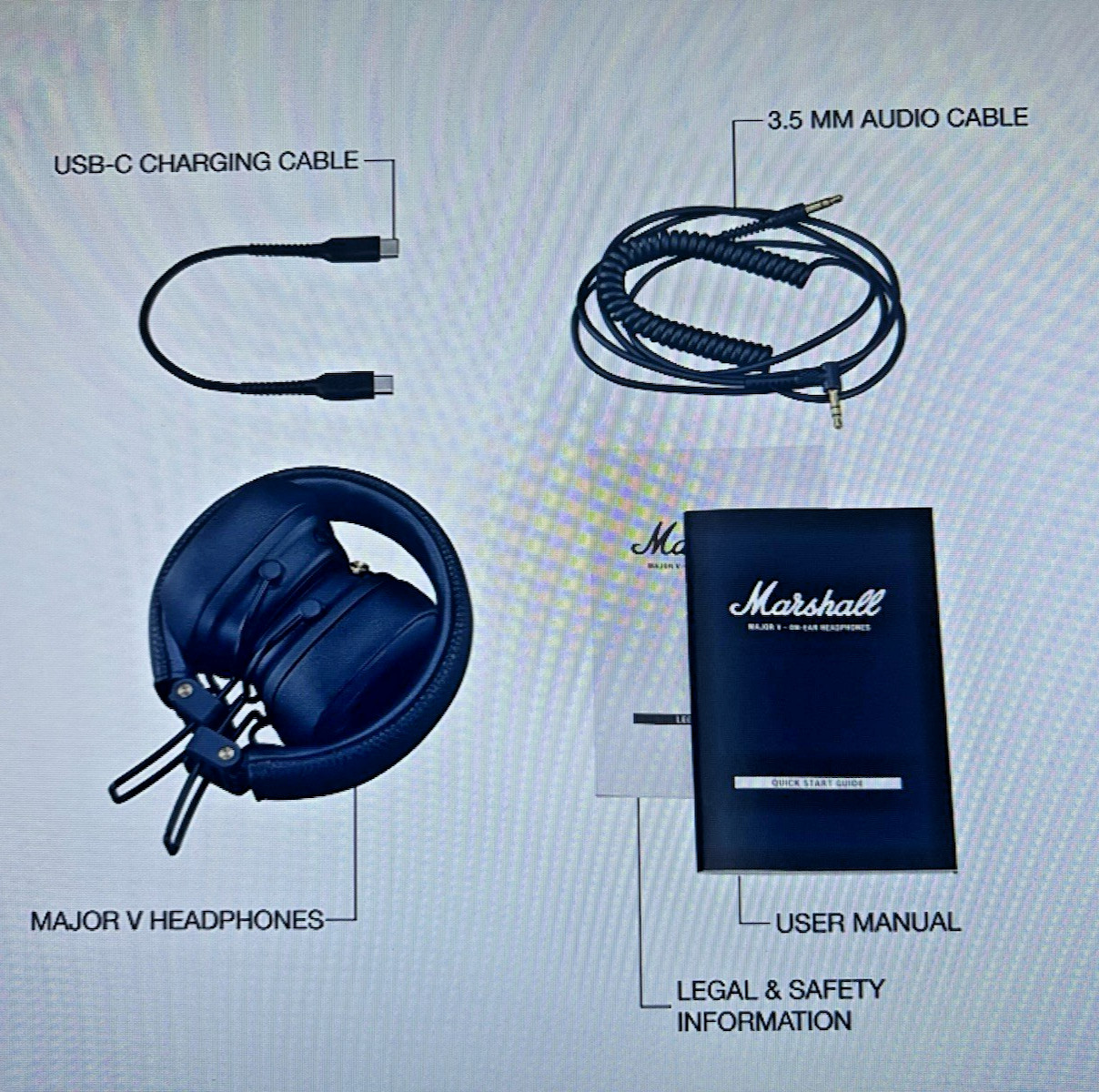 NEW SEALED Marshall Major V On-Ear Wireless Bluetooth Headphones BLACK FREE SHIP