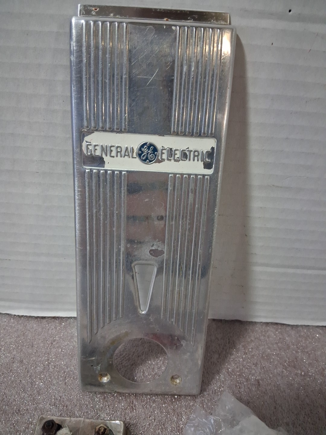 Vintage On Off Temperature Control Backplate GE Roaster 123C19 Replacement Part