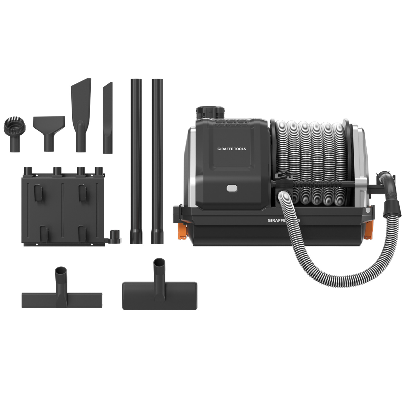 Giraffe Tools Wet Dry Vacuum Cleaner with 30FT Retractable Hose Wall-mounted USA