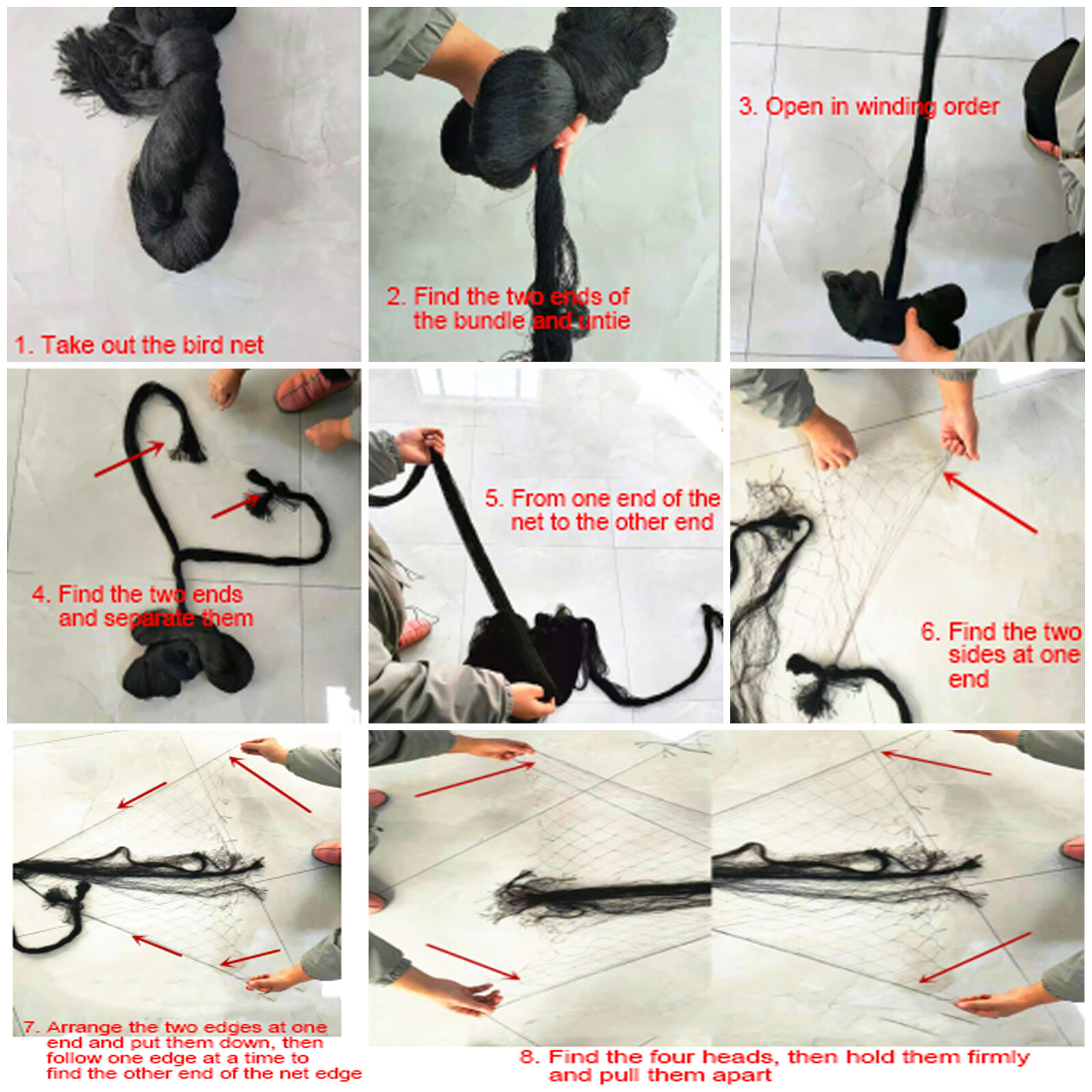 100'X50' Bird Netting For Bird Poultry Aviary Anti Bird Netting Game Pens Net US