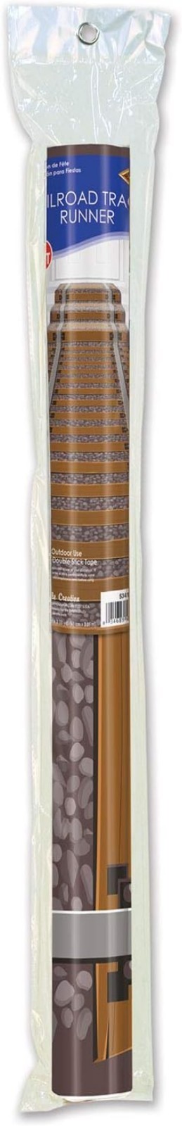 24" x 10" Railroad Track Aisle Runner - Ideal for Birthday and Christmas Parties