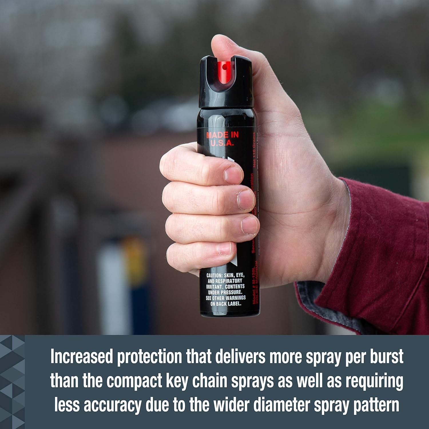 SABRE Magnum 3-in-1 Pepper Spray M-120L - Police Strength Tactical Size 4.36 oz