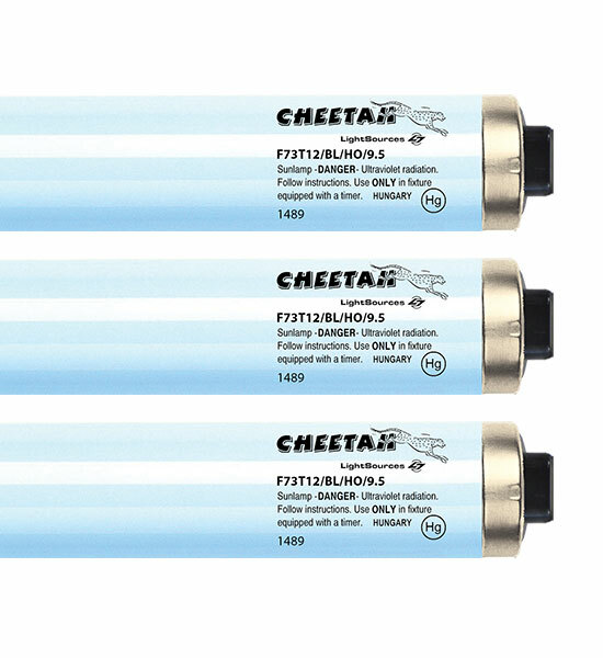 Brilliance Cheetah Ultra Extreme Bronzer F73T12 9.5% RDC Tanning Bulbs - Strong!