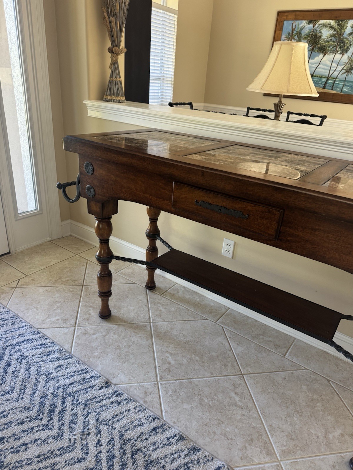 Console Table Coffee Table Narrow Couch Side Entryway Storage, or Kitchen Island