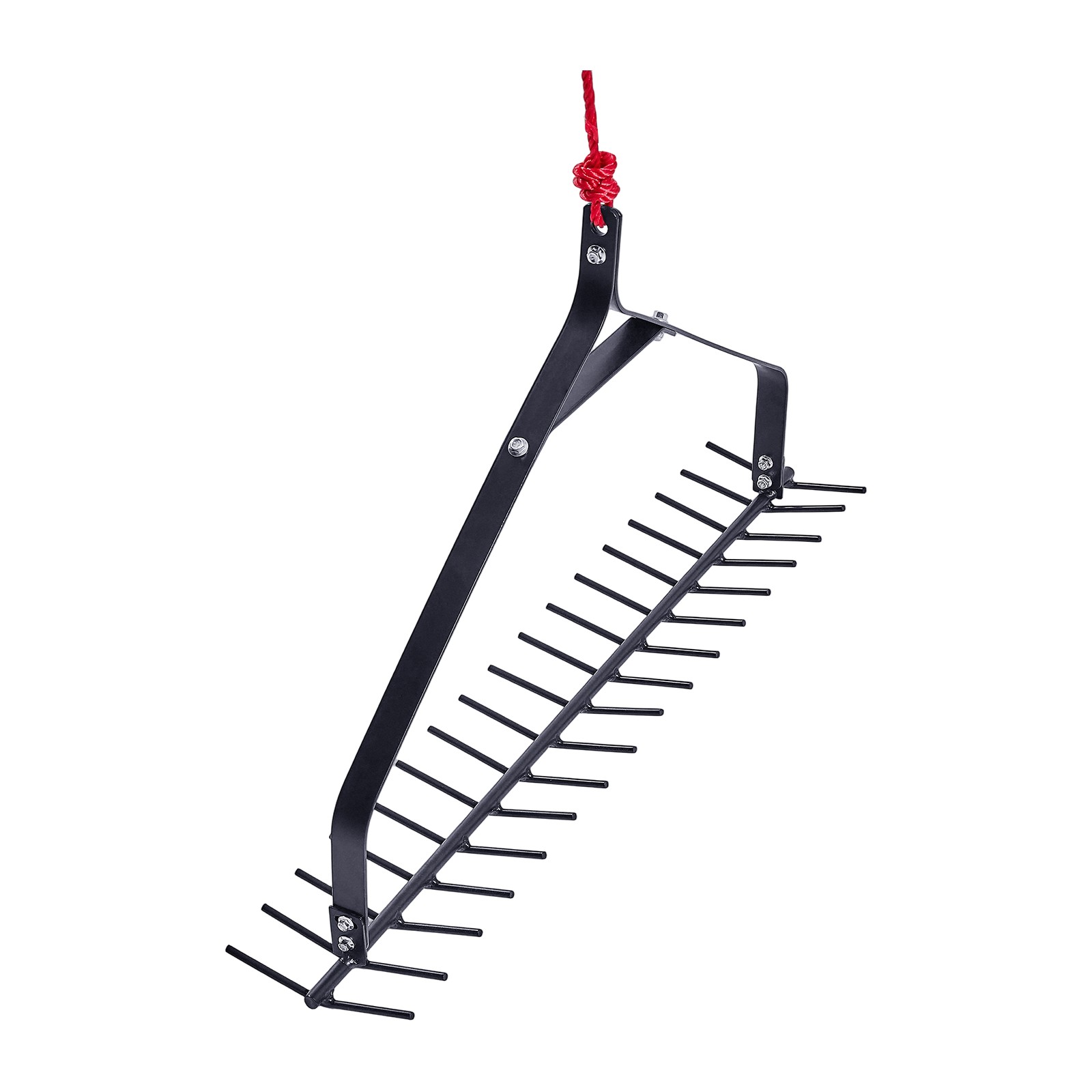 32x6.3 in Pond Aquatic Weed Rake Double-Sided Lake Weed Removal Rake 30ft Rope