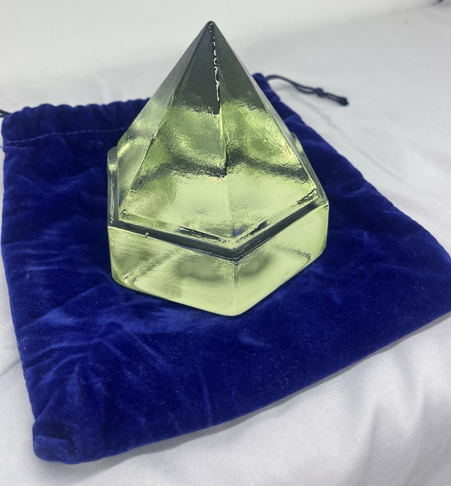 Mystic Seaport Charles W Morgan Ship Deck Prism Hand Poured Reproduction Green