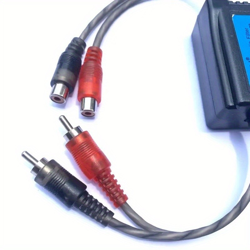 RCA Car Audio Noise Filter 2 Channel Suppressor Ground Loop Isolator Car Stereo