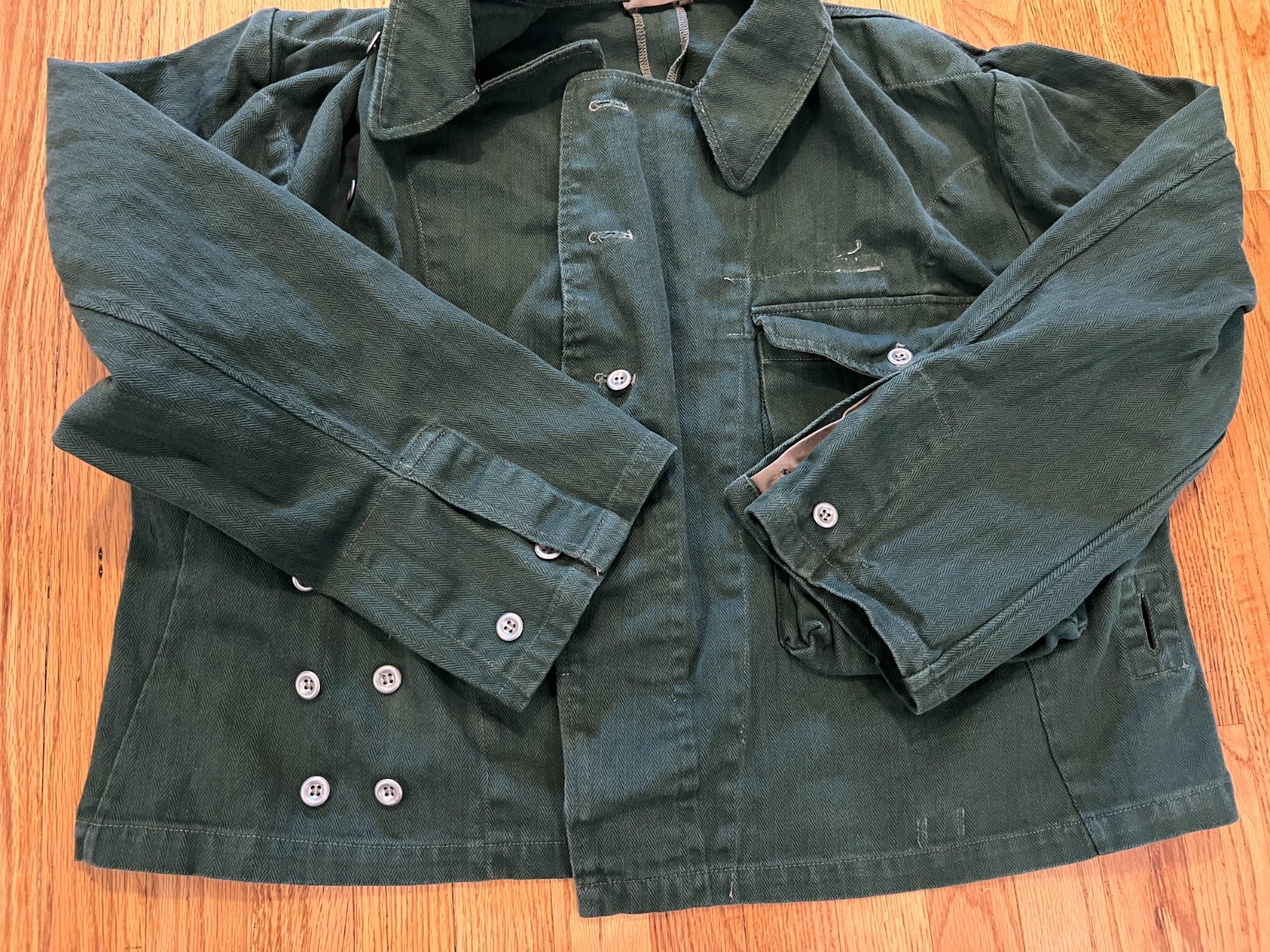 WWII German Heer Panzer Summer Wrap Large/XL Green Cotton Twill Reproduction?