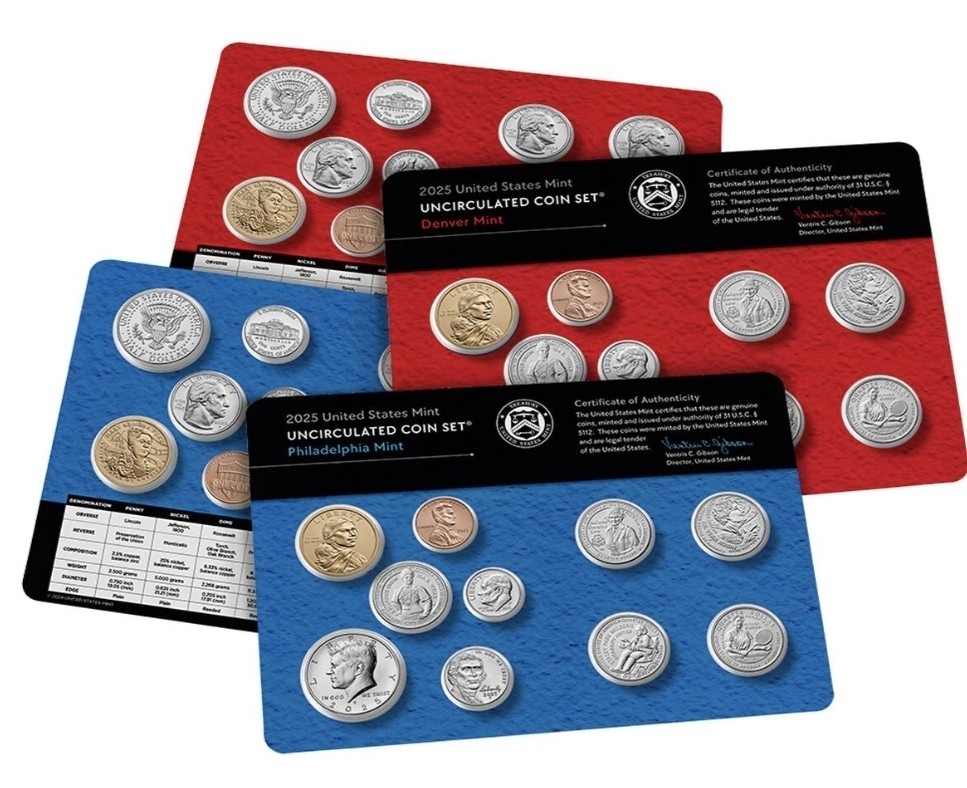 2025 US Uncirculated Mint set Philadelphia + Denver  20 coins  -Last Penny! %