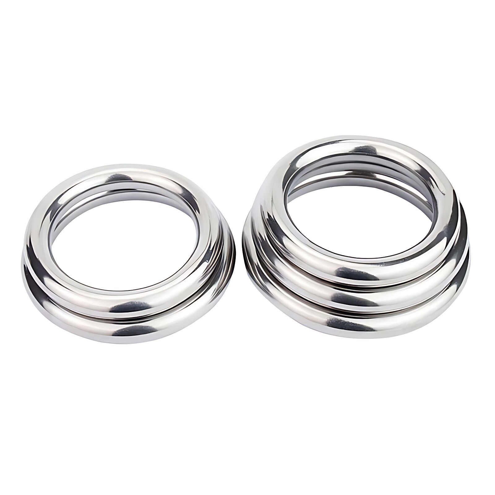 A2 Stainless Steel Heavy Duty Solid Metal O Ring Welded Smooth Round Rings