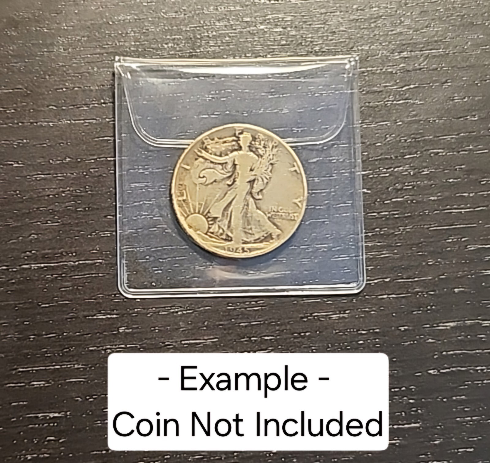 (×10 Pcs) Coin Holder Sleeve - PVC Plastic with Square Flap (USA Based 🇺🇲)