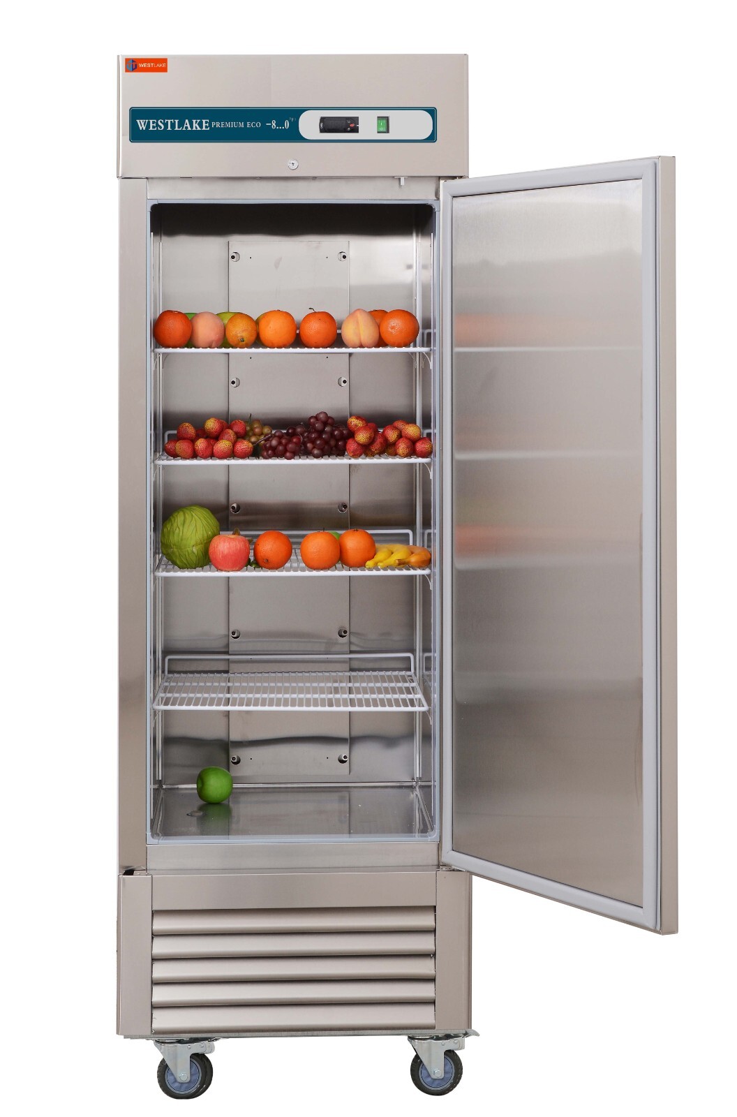 27' W Reach-in Commercial Freezer Stainless Steel 1 Door 23 Cu.ft Capacity ETL