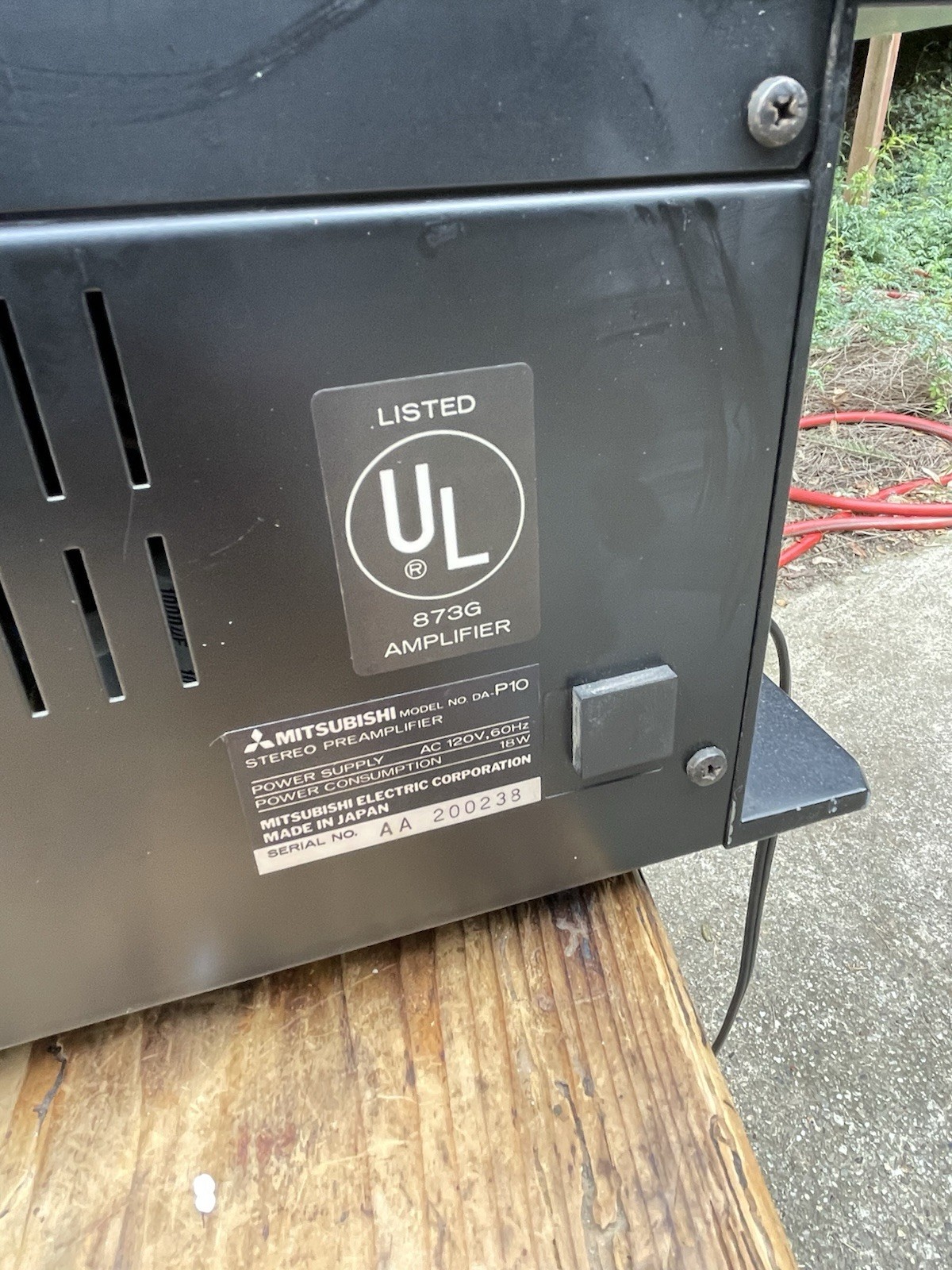 Vintage Mitsubishi DA-P10 Dual Monaural Construction Stereo Preamplifier