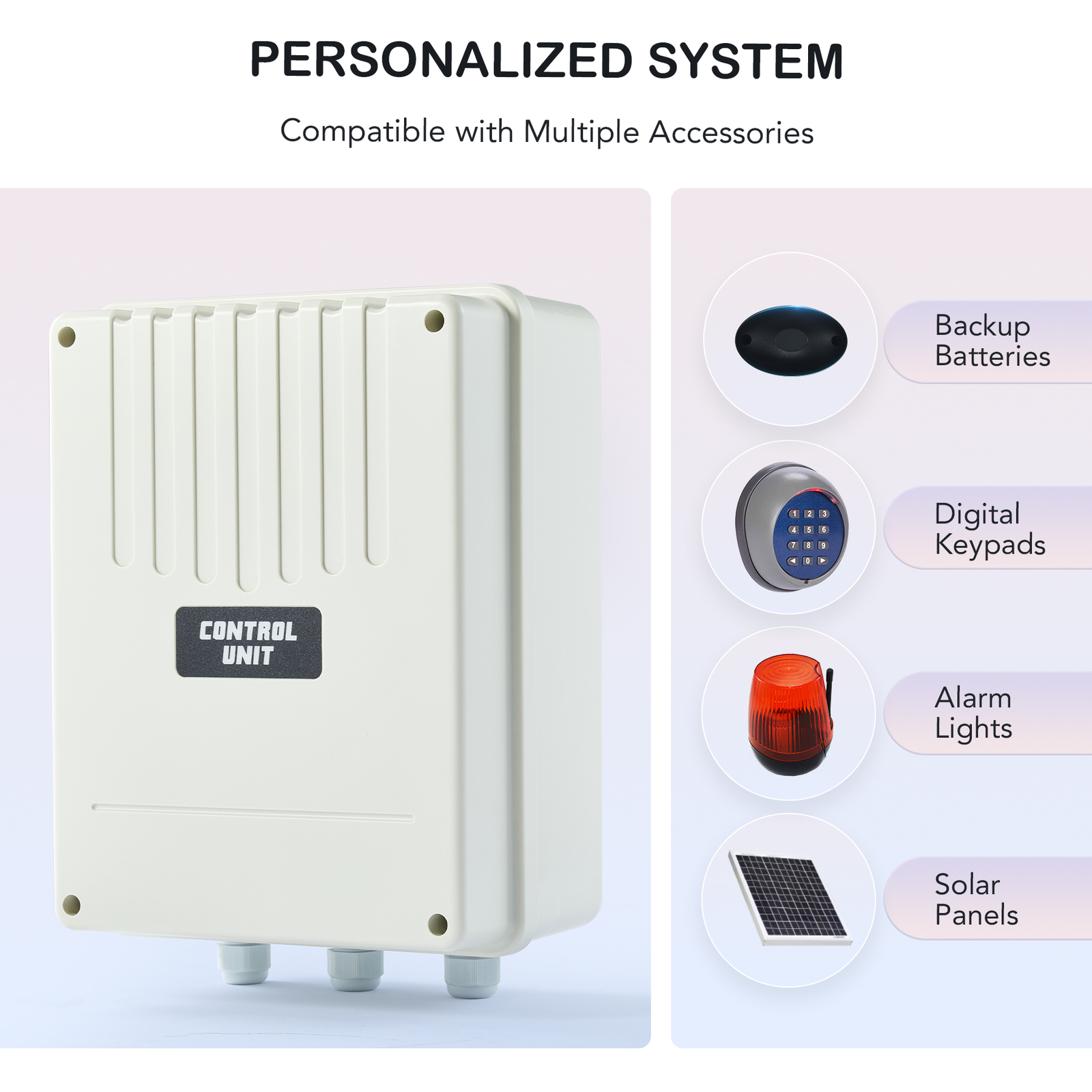 CO-Z Automatic Dual Arm Swing Gate Opener Kit 661 lbs w/ Remote Control DC Motor