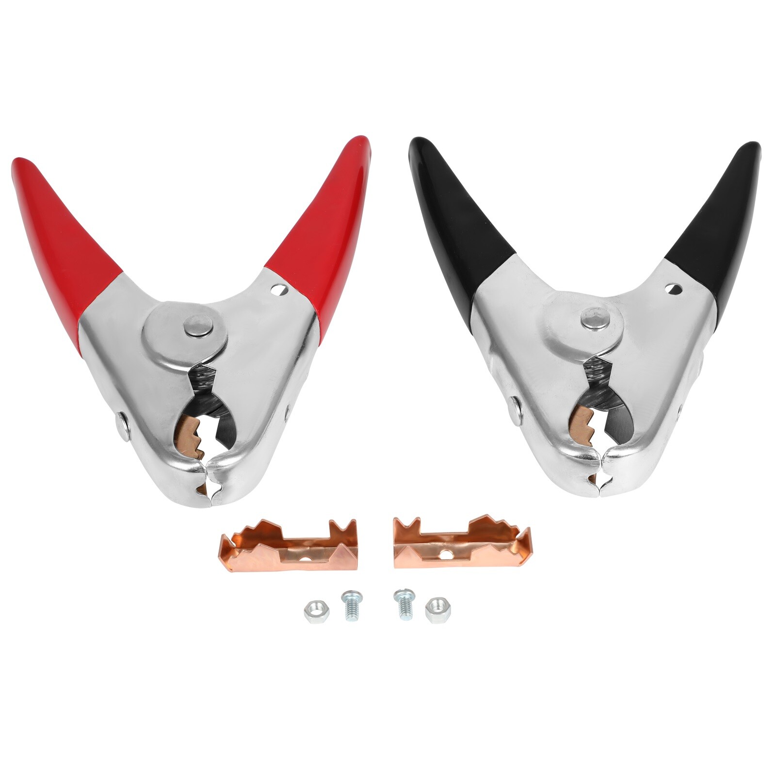 2x Jumper Cable Clamps Heavy Duty Battery Clamps 1100A Jumper Cable Ends 6 Inch