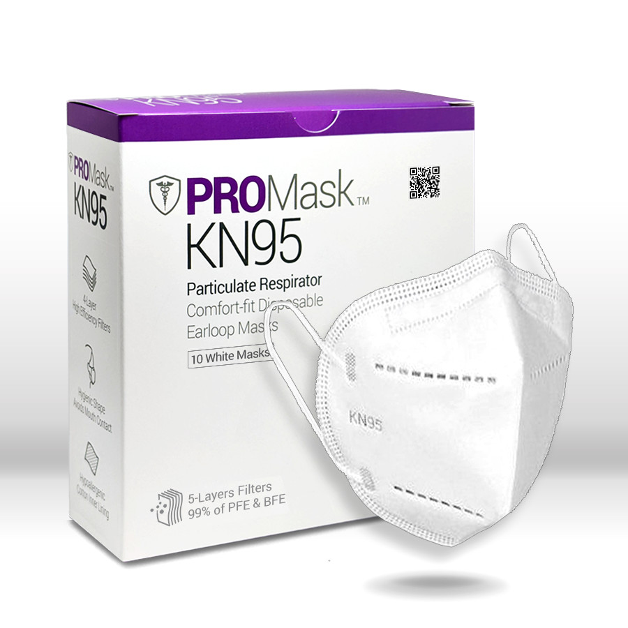 10/50/100 PROMask KN95 Disposable Face Masks 5 Layers Filters 99%+ PFE & BFE