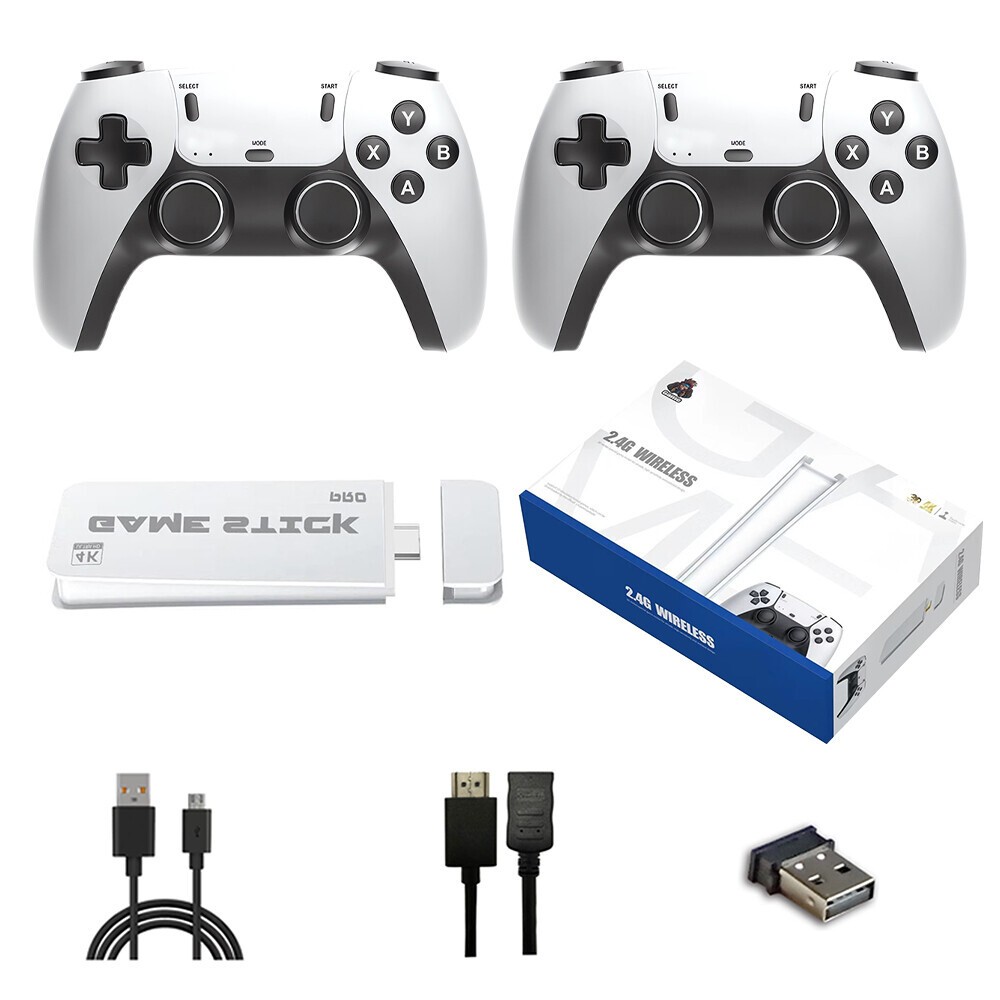 Retro Game Console 40000+ Games 4K HDMI Output w/ 2 Wireless Controllers & 128GB