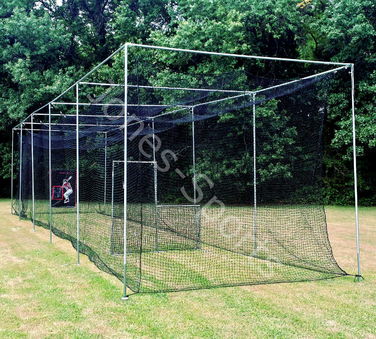 Batting Cage Frame Kit 10' x 12' x 50' EZ UP & DOWN Baseball Softball Frame Kit