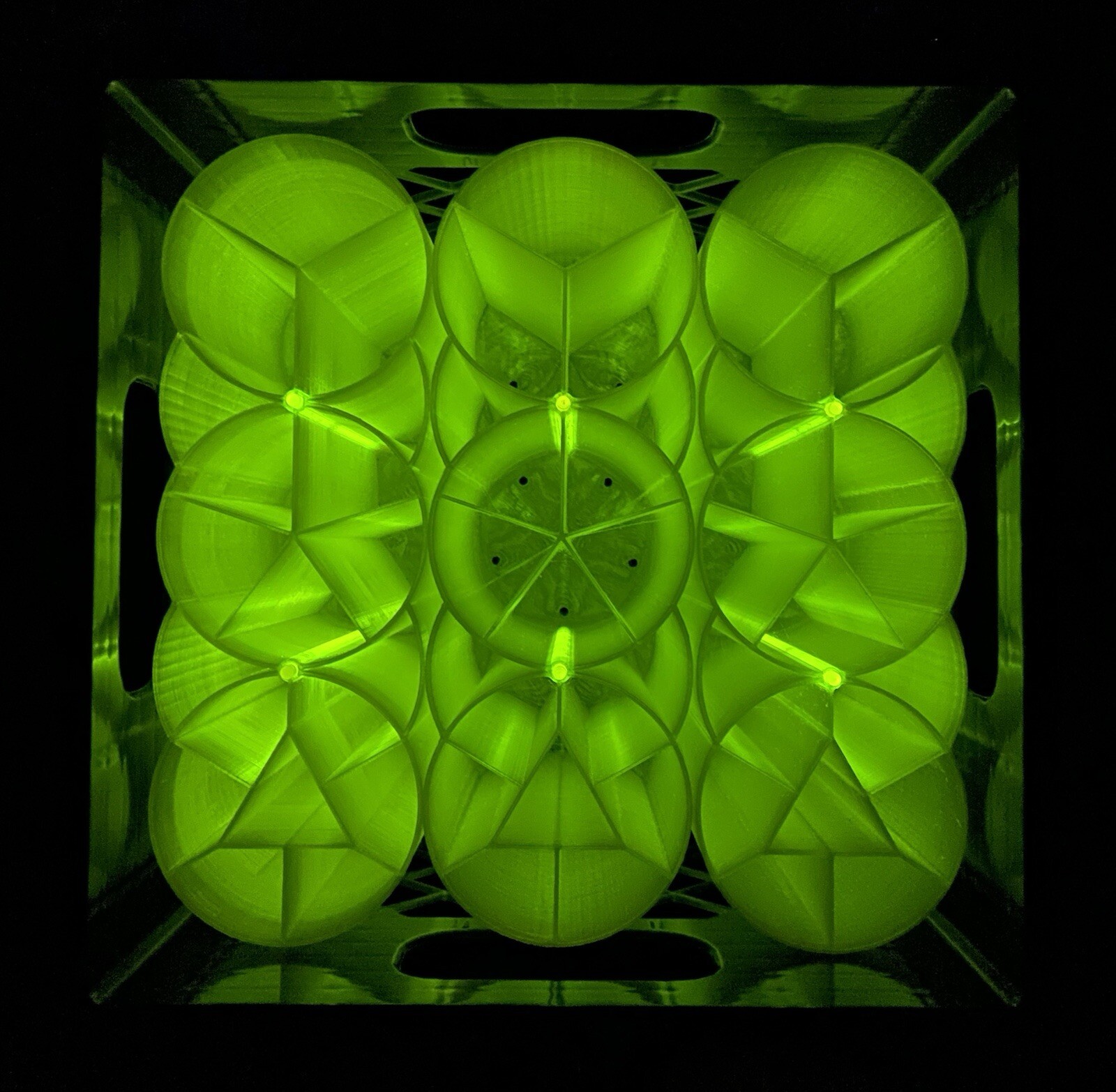 Surf Casting Plug Bag Fishing Lure Tubes Organizer Built In Divider Glow Triple