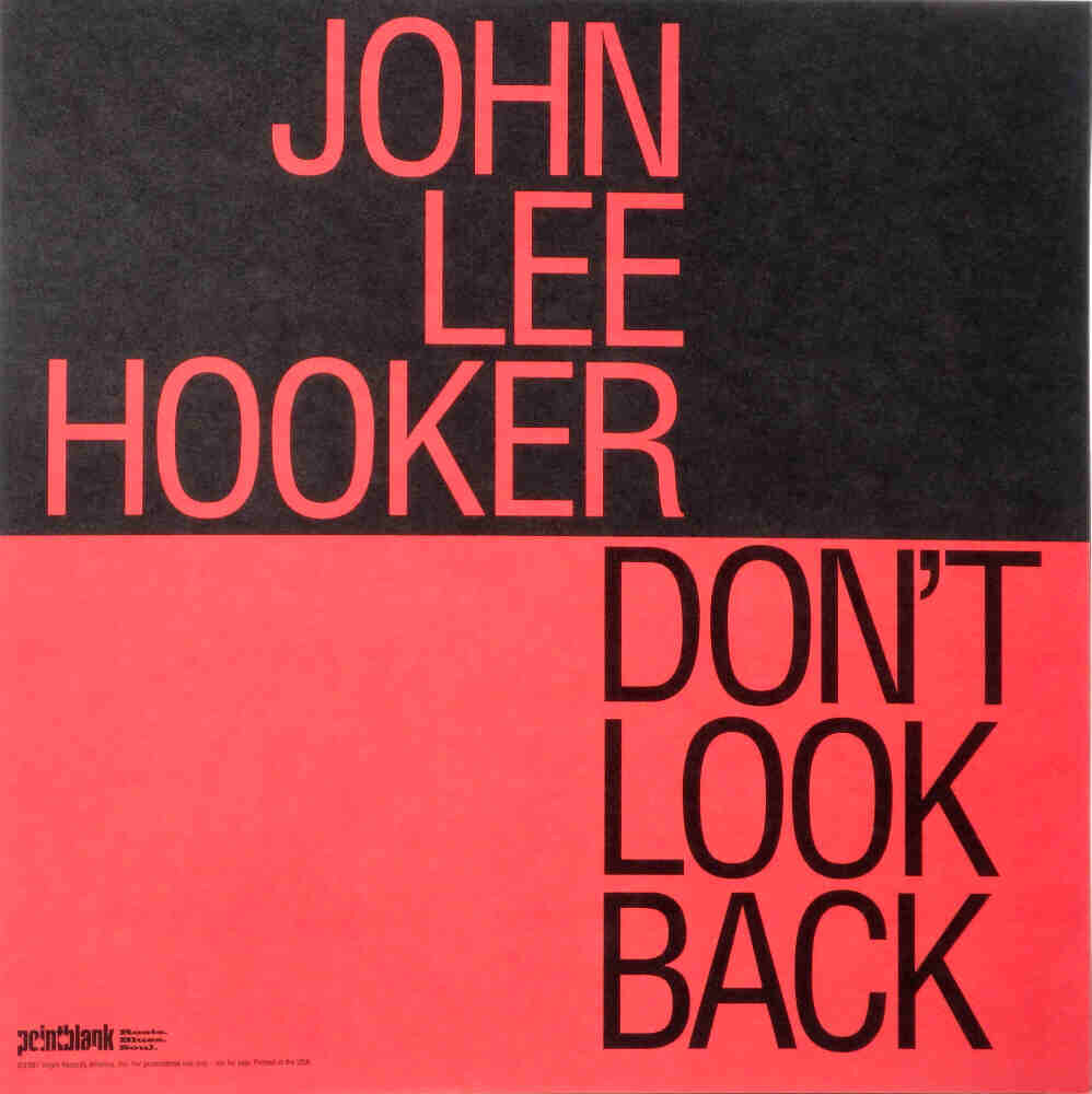 JOHN LEE HOOKER "Don't Look Back" New Original 1997 US Promo Blues Poster Flat