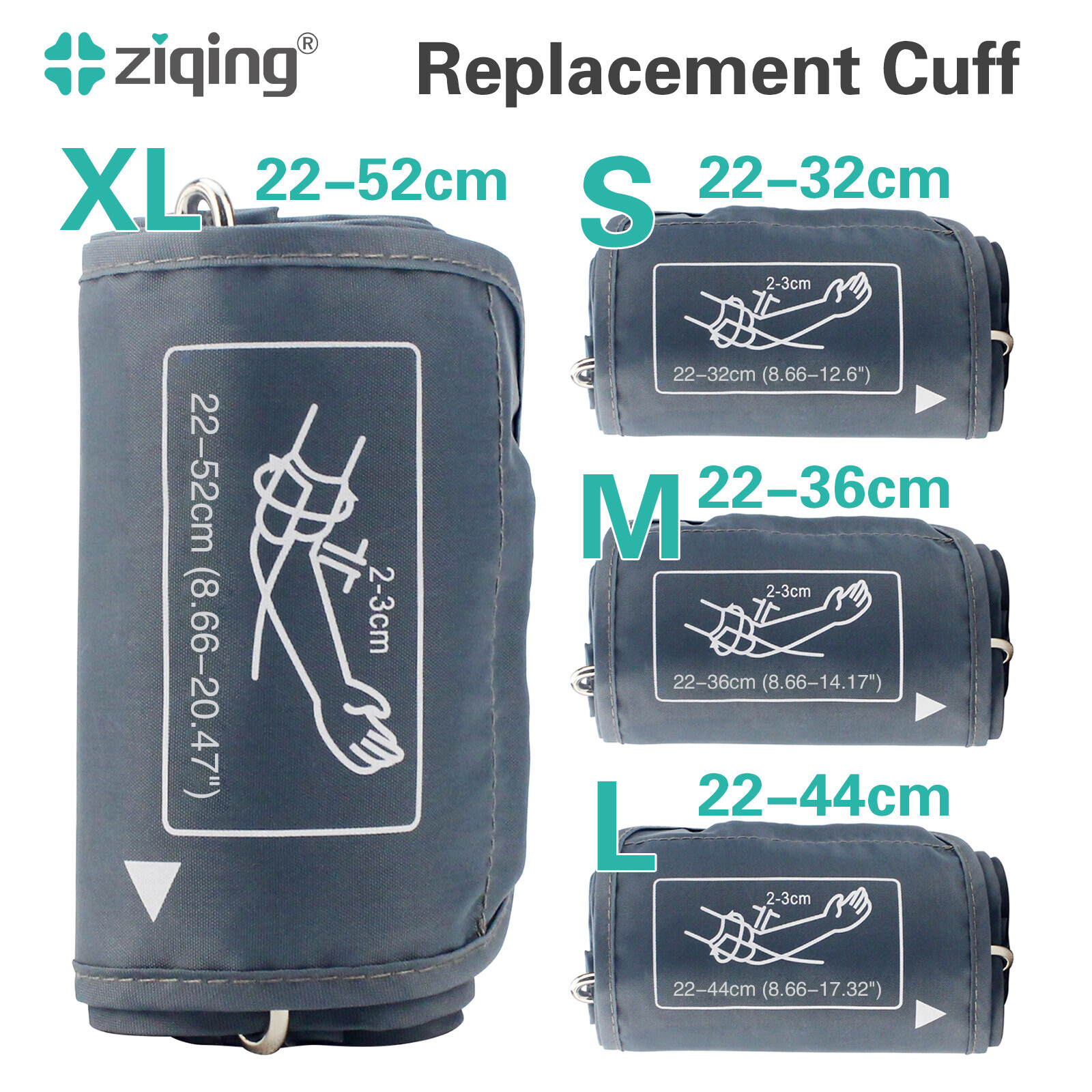 Replacement Cuff for Arm Blood Pressure Monitor Machine BP Cuff Extra Large Cuff