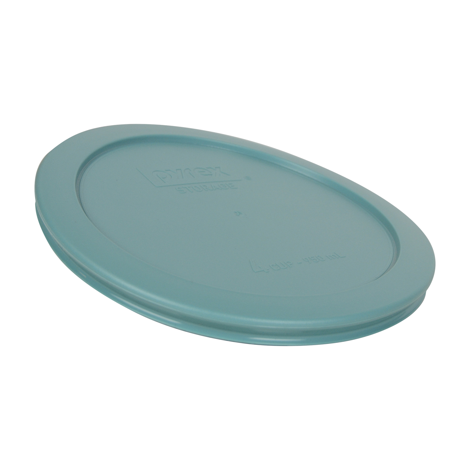 Pyrex 7201-PC 4 Cup Round Plastic Turquoise Replacement Lid for Glass Bowl 3PK