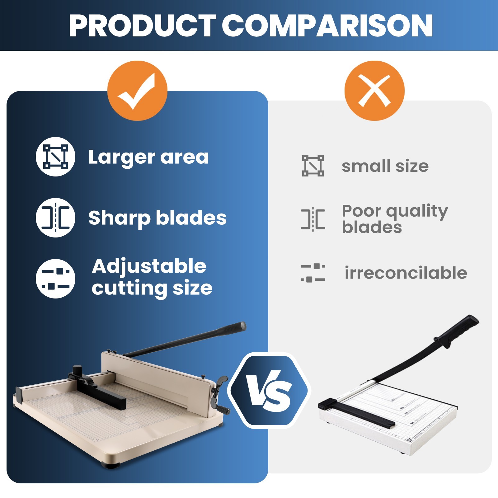 A3-17" Heavy Duty Guillotine Paper Cutter 400 Sheets Paper Trimmer Paper Slicer