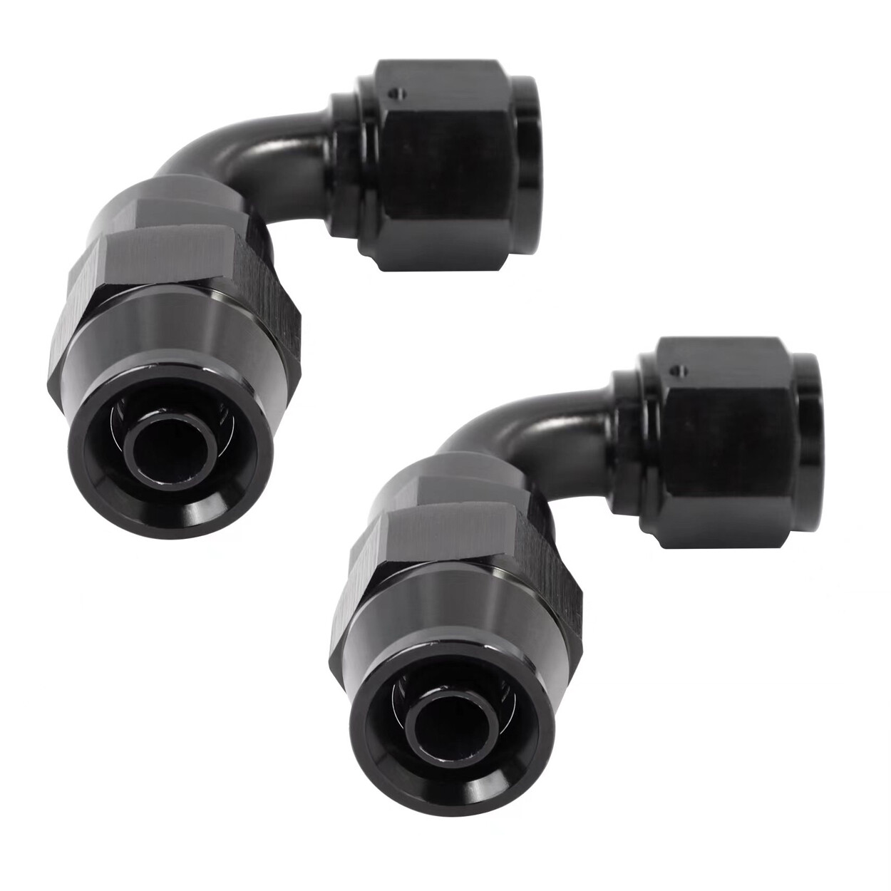 LokoCar PTFE Hose End Fittings 4AN 6AN 8AN 10AN 0° 45° 90° Degree Fits PTFE Hose