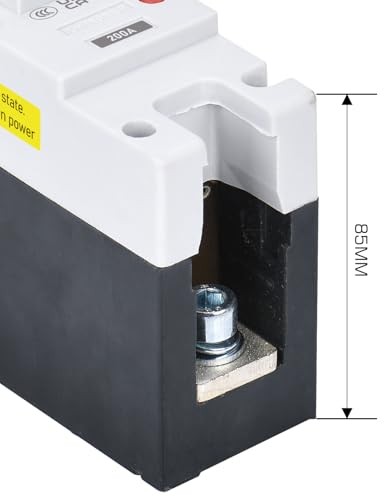200 Amp DC Breaker, 500V Battery Disconnect Switch, Thermal Magnetic Trip 200a