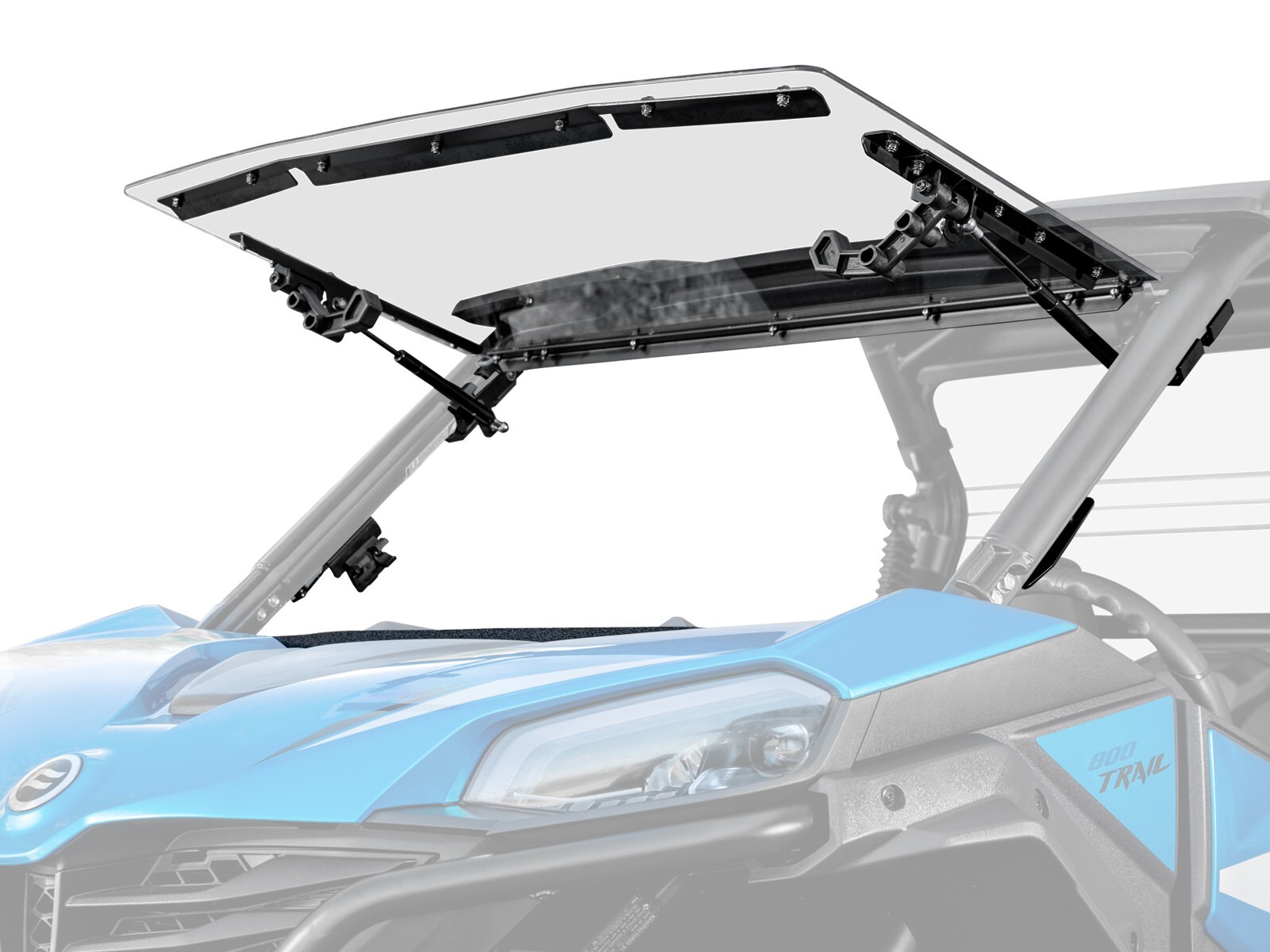 SuperATV Scratch Resistant Flip Windshield for CFMOTO ZForce 950 Sport (2023+)
