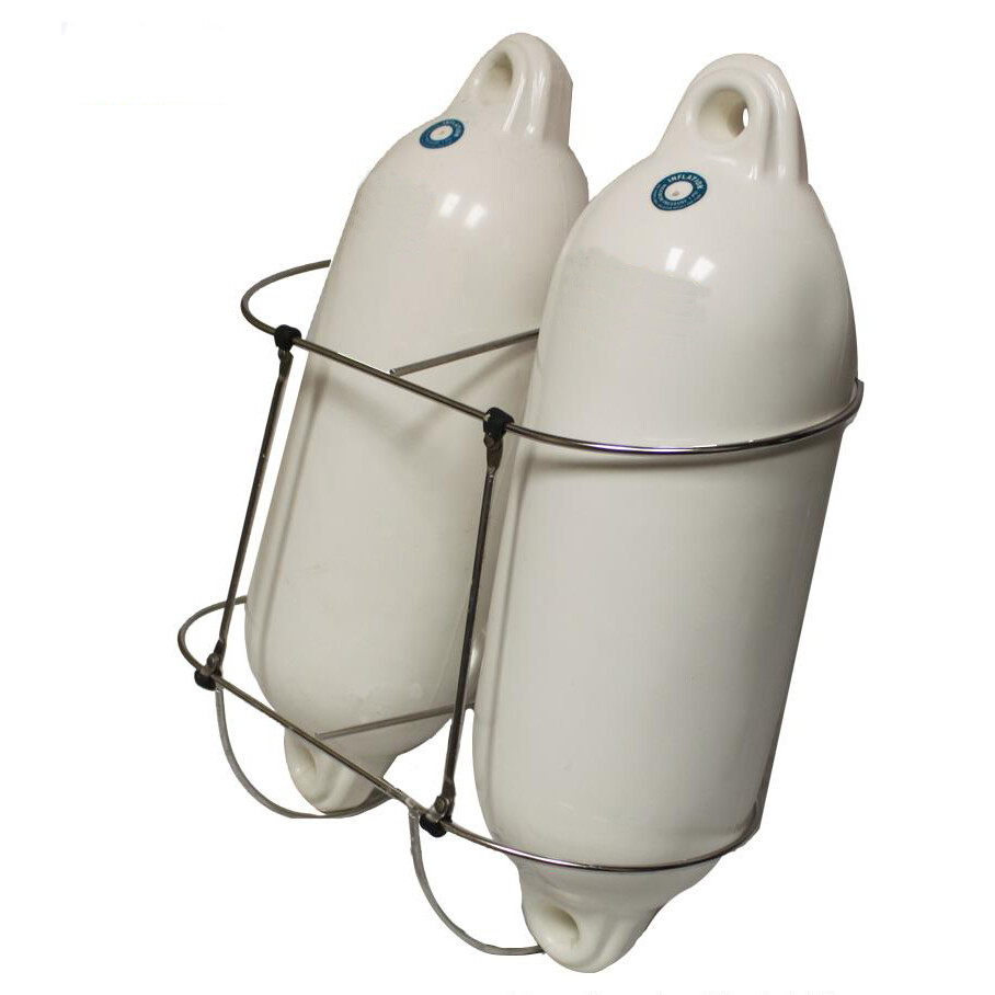 2 PCS Boat Fenders Holders 11.5'' Marine Fender Double Racks 316 Stainless Steel