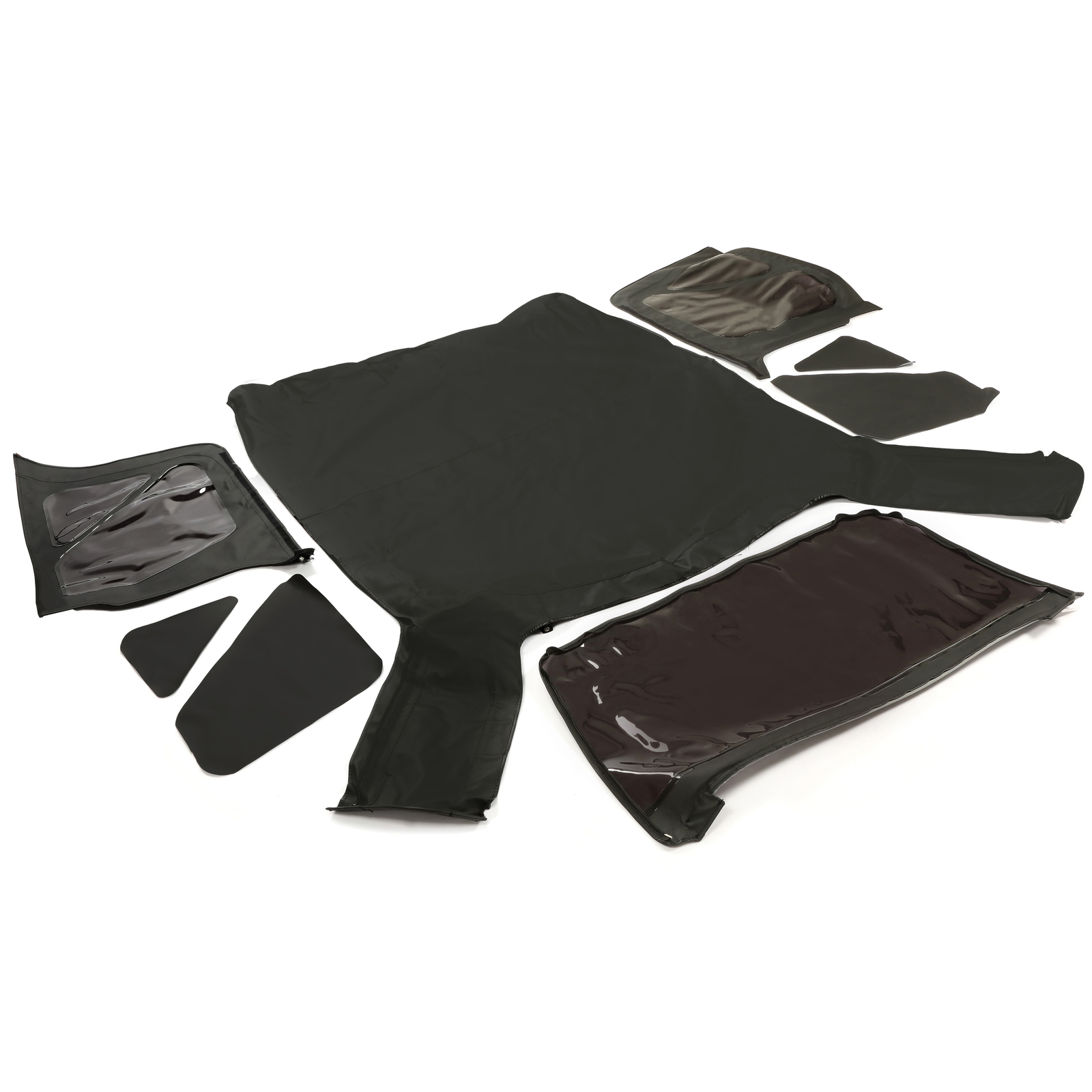 Black replacement Soft Top Tinted Windows FOR Jeep Wrangler TJ 1997-2006