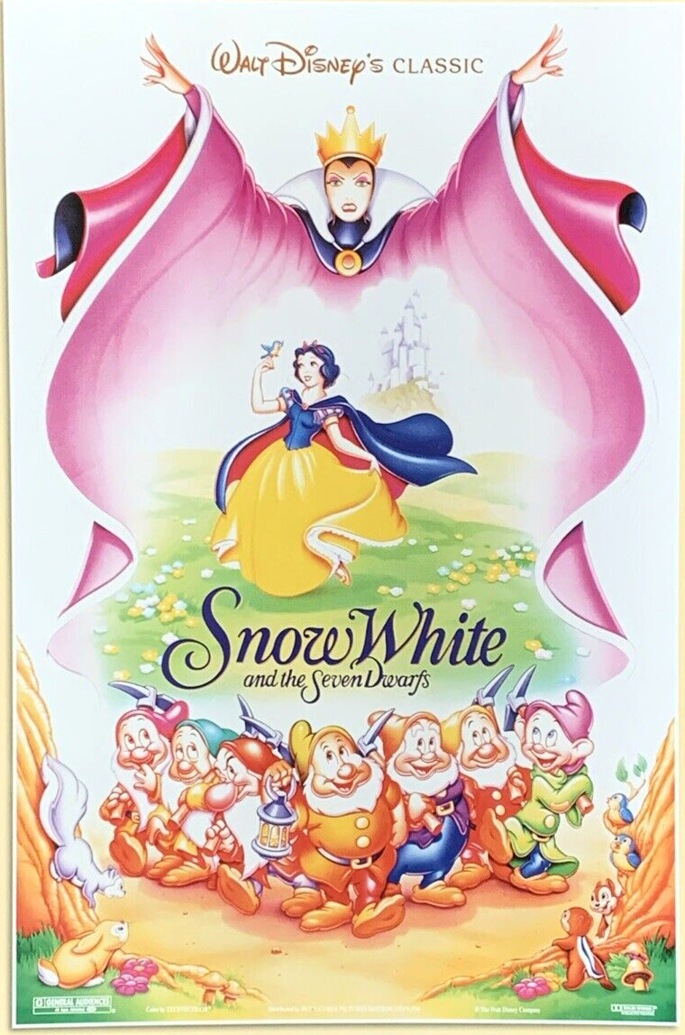 Snow White Blanca Nieves Los Siete Enanos 1937 Spanish Movie Poster #0033