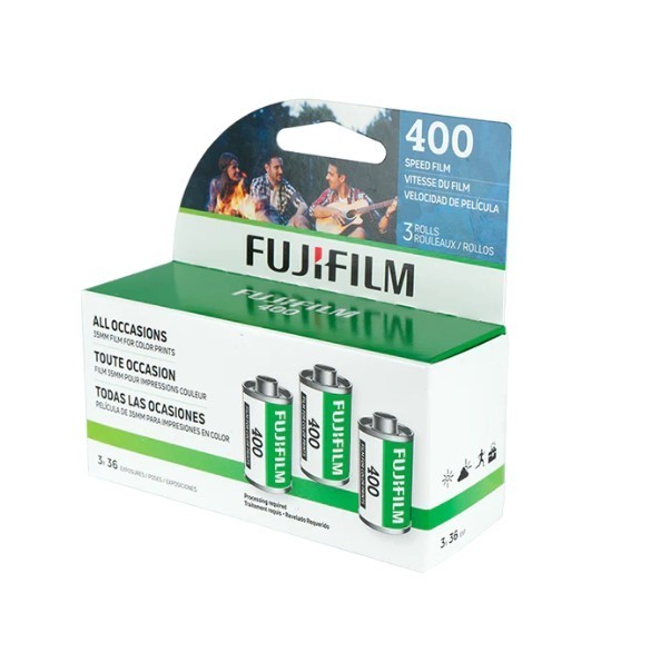 Fujifilm 400 Color Print 35mm Film, 36 Exposure Roll, 3 Pack