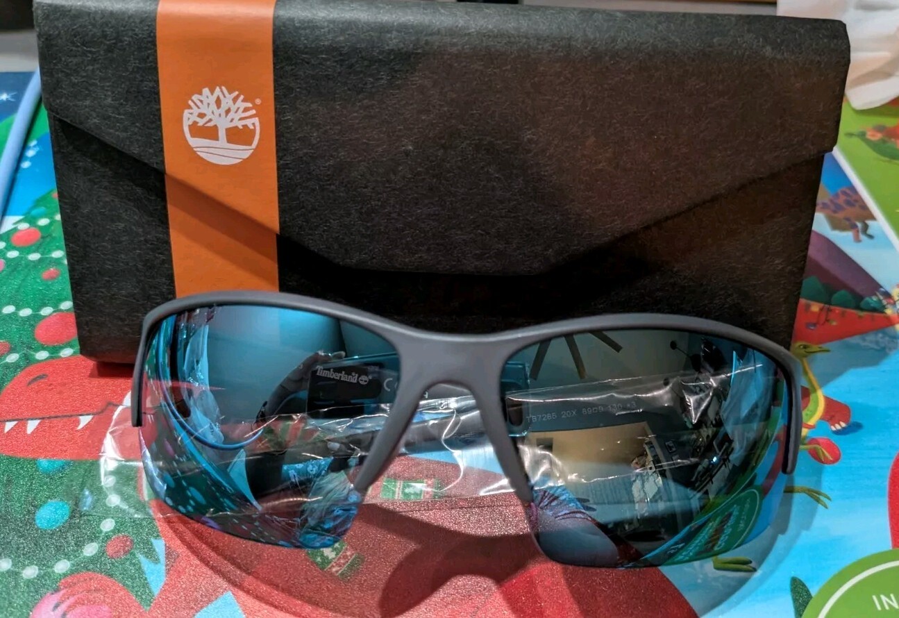 Timberland Golf 7265 Sport Sunglasses, Brand New. Mirror Blue Lenses