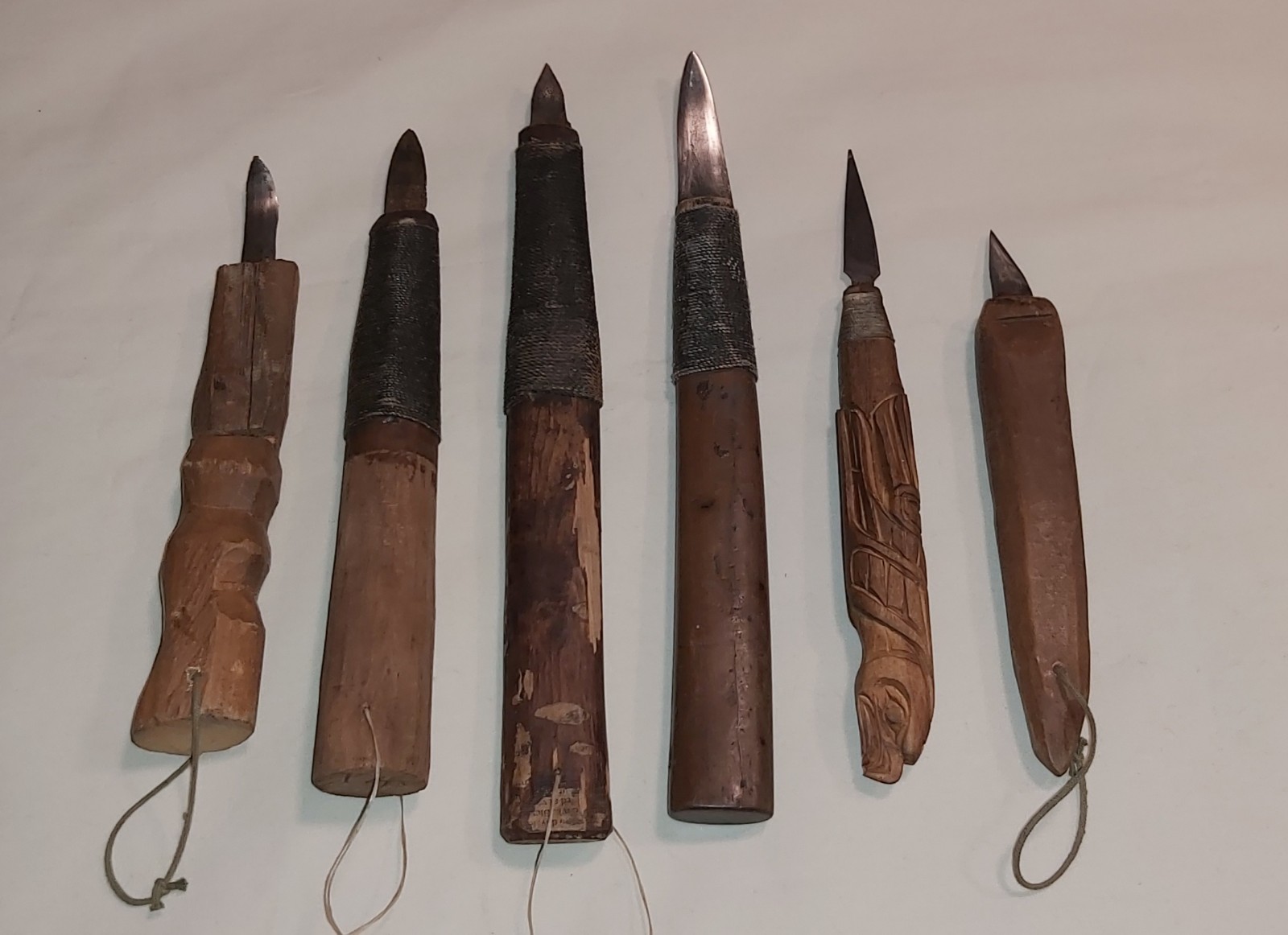 Northwest Coast, old carving tools (rare). 19th / early 20th c.