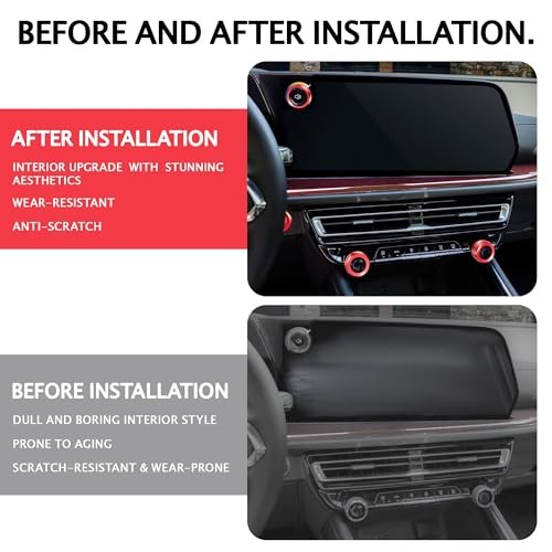 for 2024-2026 Chevy Traverse Accessories, 7PCS Premium Aluminum Decorative Red