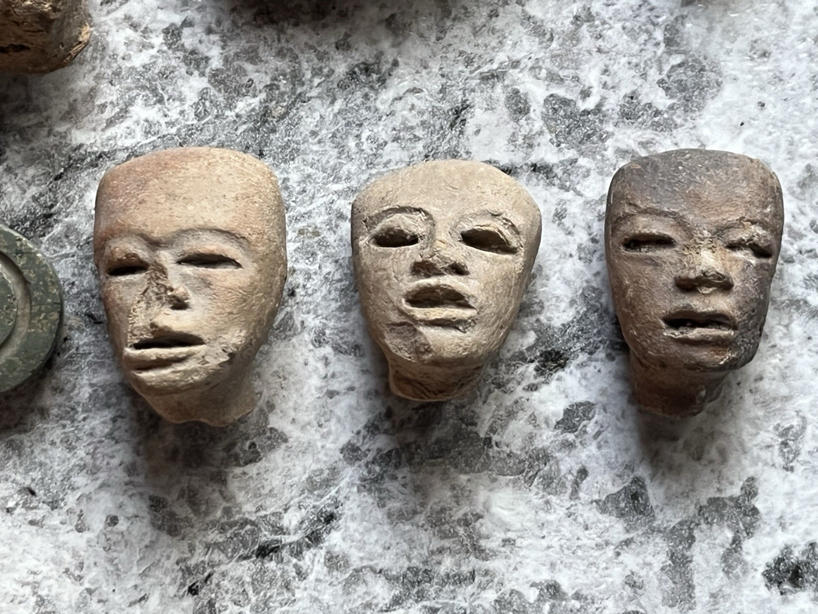 15 Teotihuacan Ancient Artifacts PreColumbian Pendant Figures Heads Beads Mayan