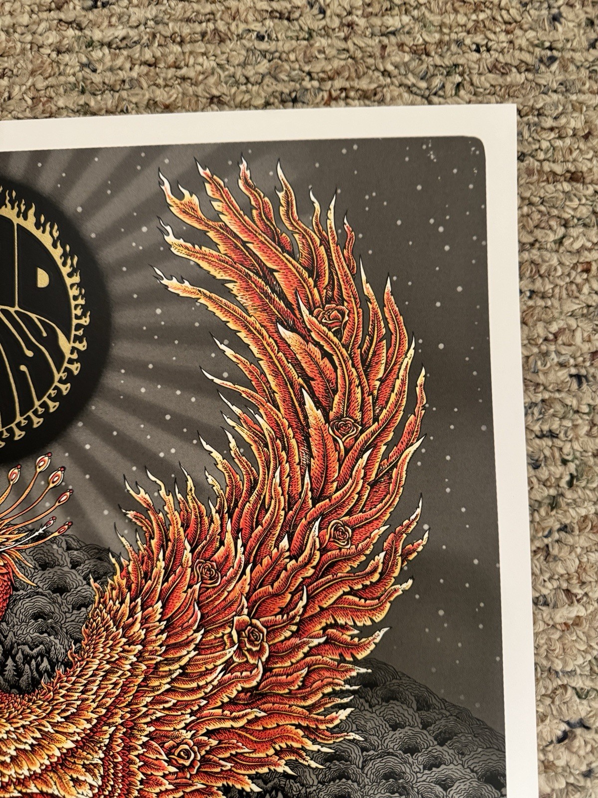 Dead And Company 2021 Summer Tour Poster Red And Black Variant S & N 19/25 M/NM