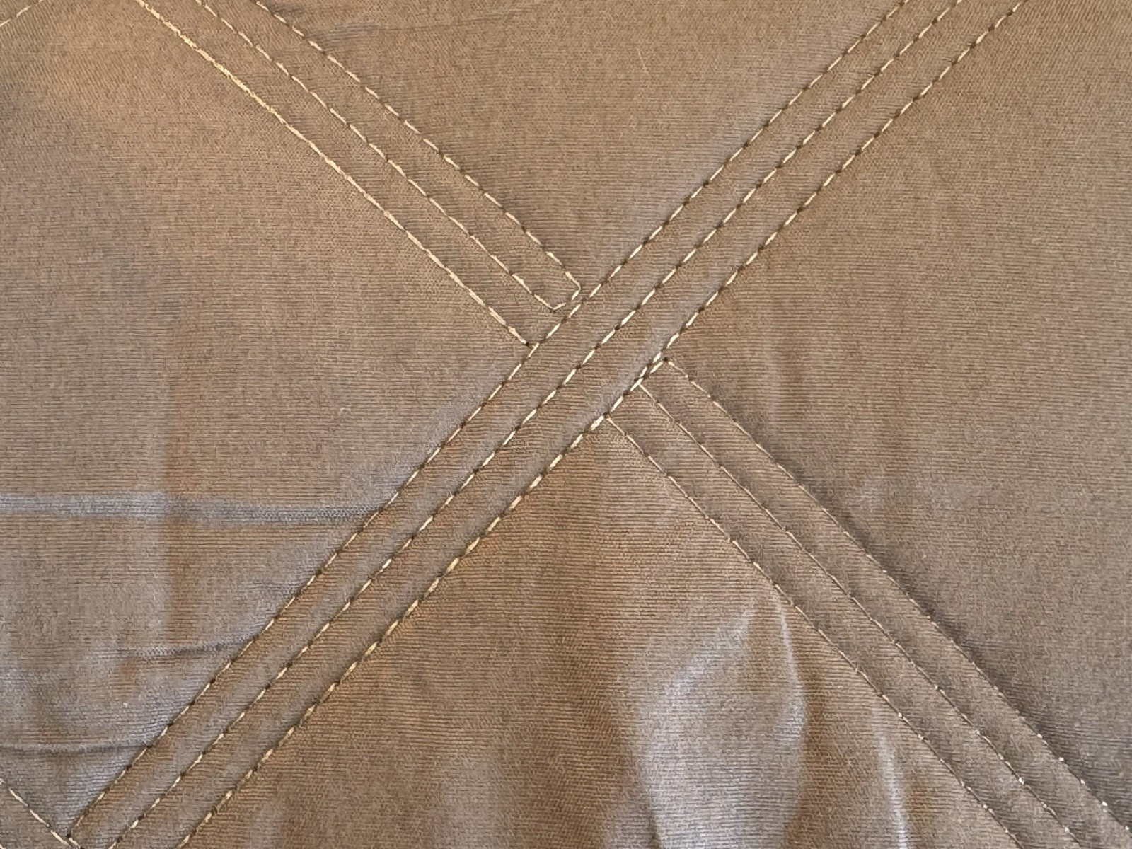 New Couch Guard Quilted End of Bed Runner Protector Taupe / Beige Full / Queen